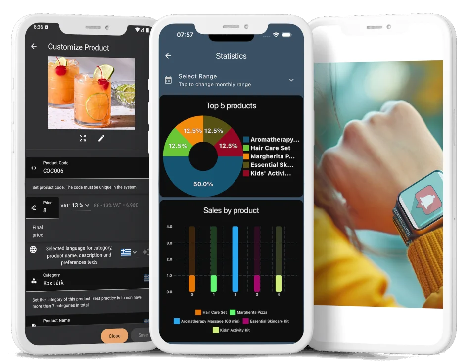 Operations dashboard with notifications